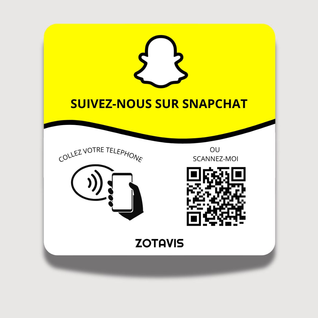 Plaque Snapchat